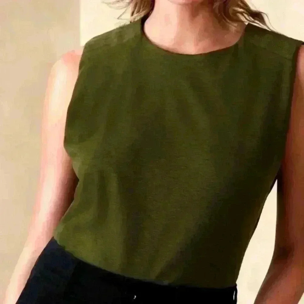 BANANA REPUBLIC SLUB TRAPUNTO T-SHIRT